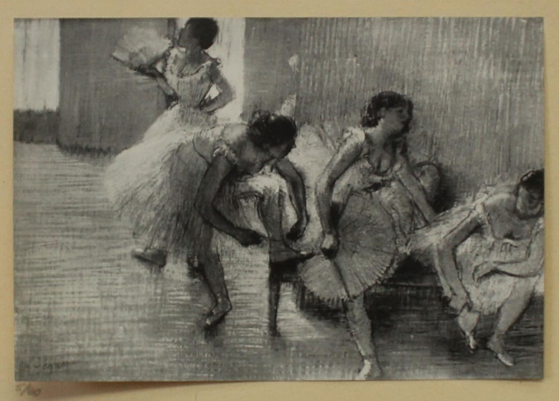 Edgar Degas (after) - Temps de Repos: Artist: Edgar Degas (after) Title: Temps de Repos Year: 1919 Dimensions: 7.5in. by 10in. Edition: from the rare limited edition of 60 Publisher: Imprimerie J. L
