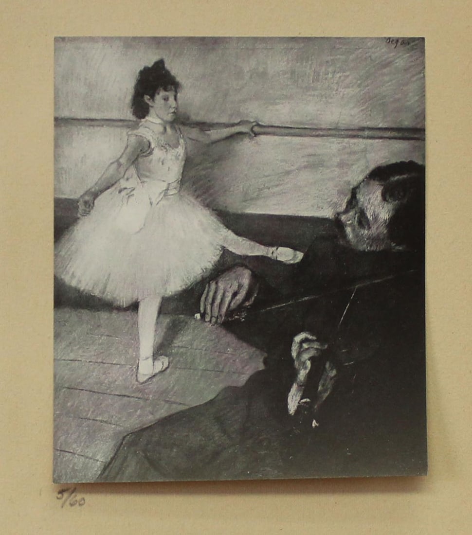 Edgar Degas (after) - La Repetition au Violon: Artist: Edgar Degas (after) Title: La Repetition au Violon Year: 1919 Dimensions: 7.5in. by 10in. Edition: from the rare limited edition of 60 Publisher: Imprim