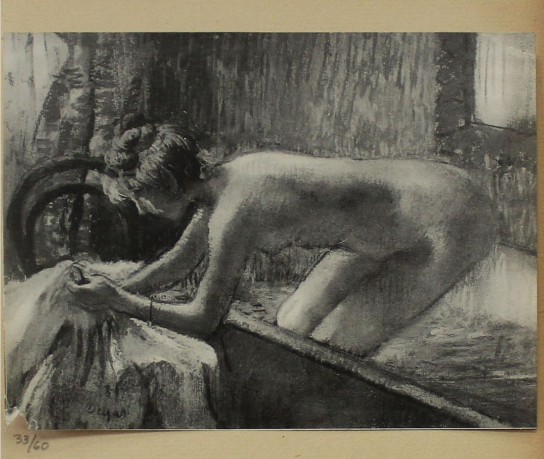 Edgar Degas (after) - La Sortie du Bain: Artist: Edgar Degas (after) Title: La Sortie du Bain Year: 1919 Dimensions: 7.5in. by 10in. Edition: from the rare limited edition of 60 Publisher: Imprimerie J