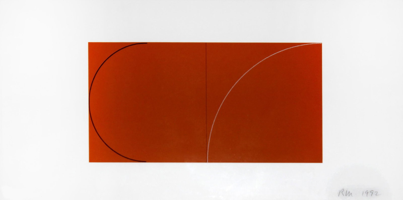 Robert Mangold - Untitled from "A Book of Silk Screen: Artist: Robert Mangold Title: Untitled from "A Book of Silk Screen Prints" Year: 1992 Dimensions: 24in. by 11.5in. Edition: From the limited edition of 300 Publisher: Domberger KG Filderstadt West