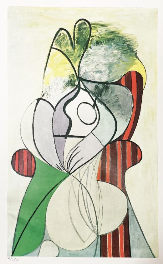 Pablo Picasso - 25.12.1931: Artist: Pablo Picasso Title: 25.12.1931 Year: 1964 Dimensions: 12in. by 10.5in. Edition: From the Rare Limited Edition of 150 Publisher: Editions Cercle d'Art Paris Suite: Les Dames de Mougins