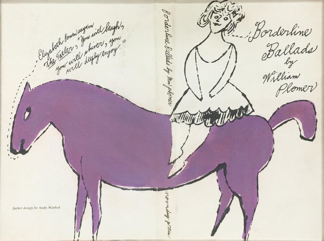 Andy Warhol - Borderline Ballads Dust Jacket: Artist: Andy Warhol Title: Borderline Ballads Dust Jacket Year: 1955 Dimensions: 8in. by 10 1/2in. Edition: From the Rare Limited Edition Publisher: Noonday Press Medium: Serigraph on Paper