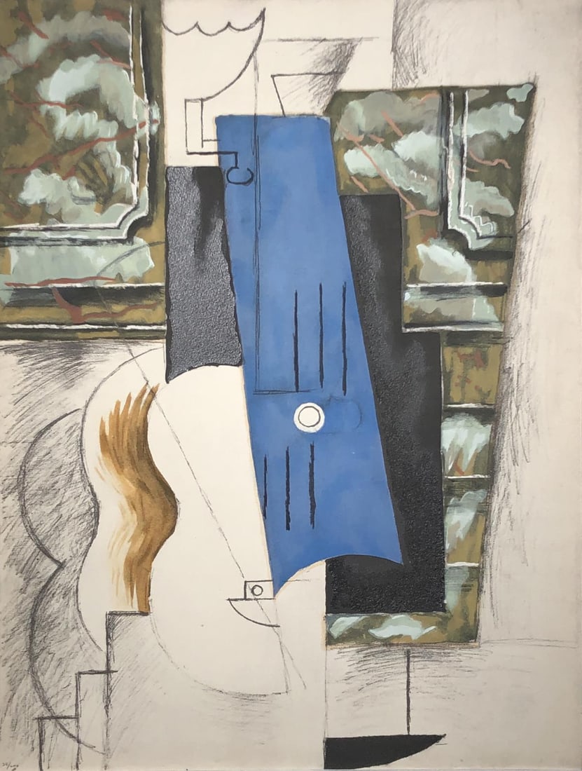 Pablo Picasso (After) - Guitare: Artist: Pablo Picasso (After) Title: Guitare Year: 1962 Dimensions: 19in. by 14 1/2in. Edition: From the rare limited edition of 200 Suite: Un Eventail