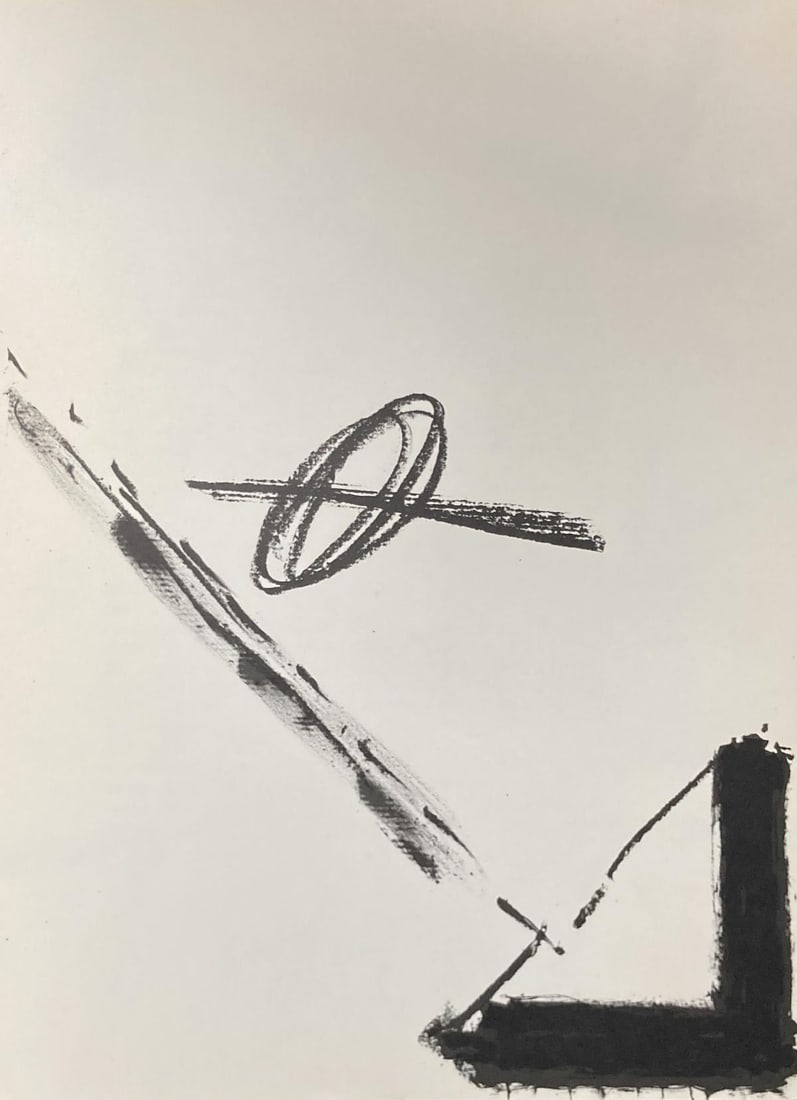 Antoni Tapies - Lithograph Derriere le Miroir 175: Artist: Antoni Tapies Title: Lithograph Derriere le Miroir 175 Year: 1968 Dimensions: 15in. by 11in. Edition: From the rare limited edition Suite: Derirere le M