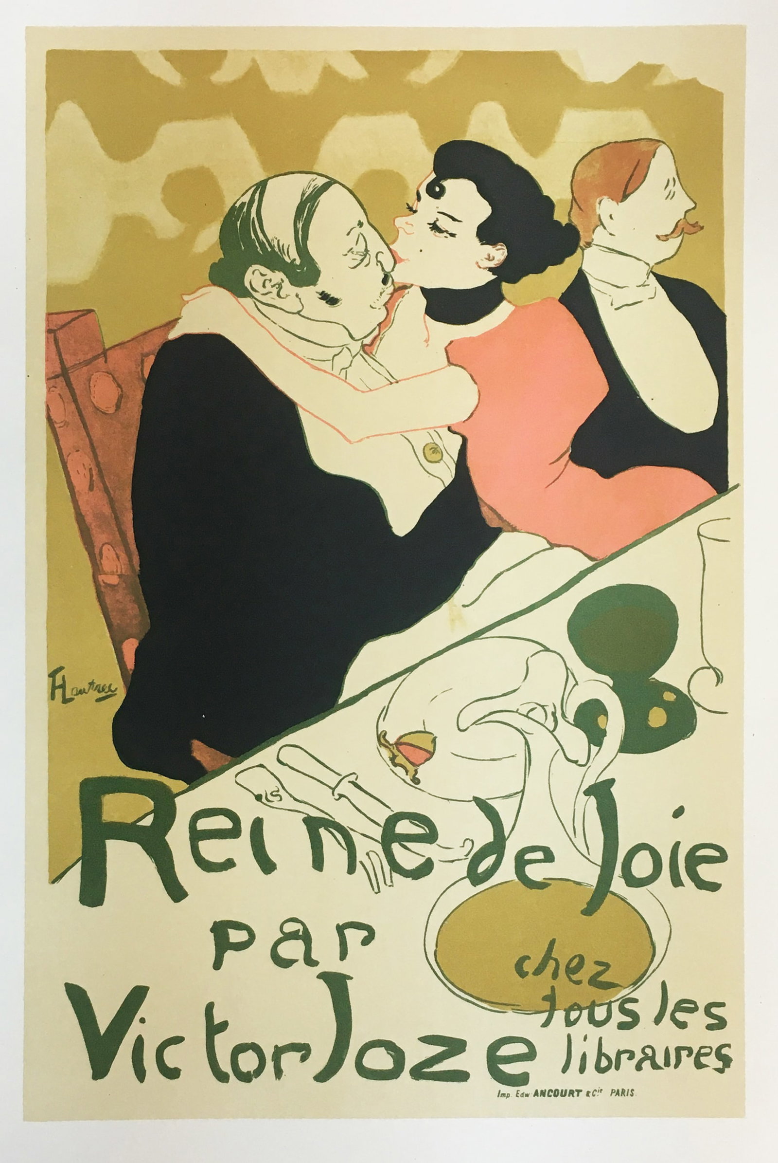 Henri Tolouse-Lautrec (After) - Reine de Joie: Artist: Henri Tolouse-Lautrec (After) Title: Reine de Joie Year: 1946 Dimensions: 7.5in. by 9in. Edition: From the rare limited edition Publisher: Les Editions Holbein Suite: Affiches de
