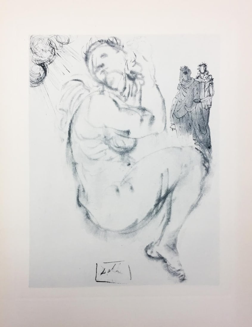 Salvador Dali - The Siren of the Dream: Artist: Salvador Dali Title: The Siren of the Dream Year: 1964 Dimensions: 10.25in. by 13in. Edition: From the rare limited edition of 165 in blue/gray Publisher: Les Heures Claires Paris Suite: The