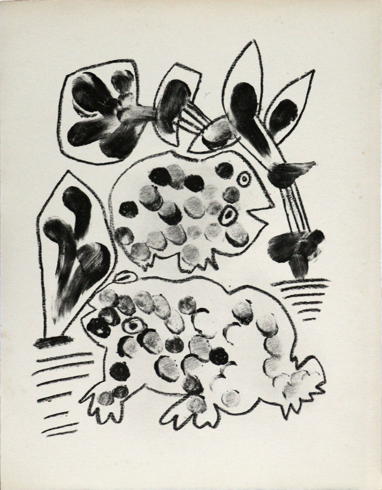 Pablo Picasso - De Memoire D'Homme VIII Mourlot: Artist: Pablo Picasso Title: De Memoire D'Homme VIII Mourlot Year: 1950 Dimensions: 13in. by 9 3/4in. Edition: From the rare limited edition of 300 Suite: De Memoir D'Homme Medium: Original