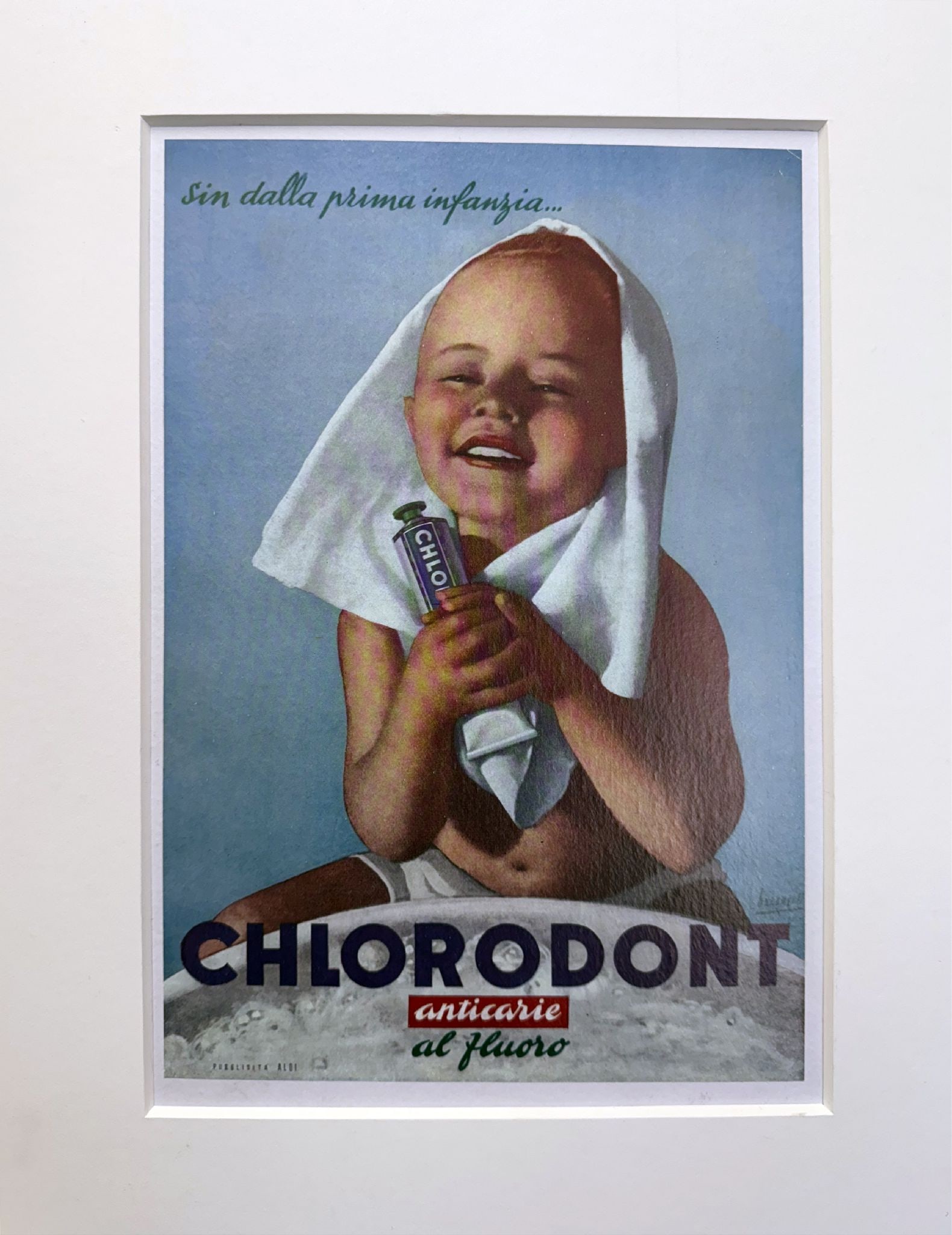 Unknown Artist - Vintage Chlorodont advertisement poster (1 of 1)