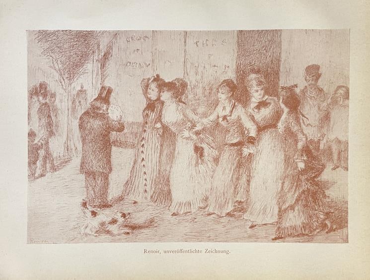 Pierre-Auguste Renoir (After) - Worker's Daughters: Artist: Pierre-Auguste Renoir (After) Title: Worker's Daughters Dimensions: 9 3/4in. by 7 3/4in. Edition: From the rare limited editon Medium: Heliogravure on paper Condition: Excellent