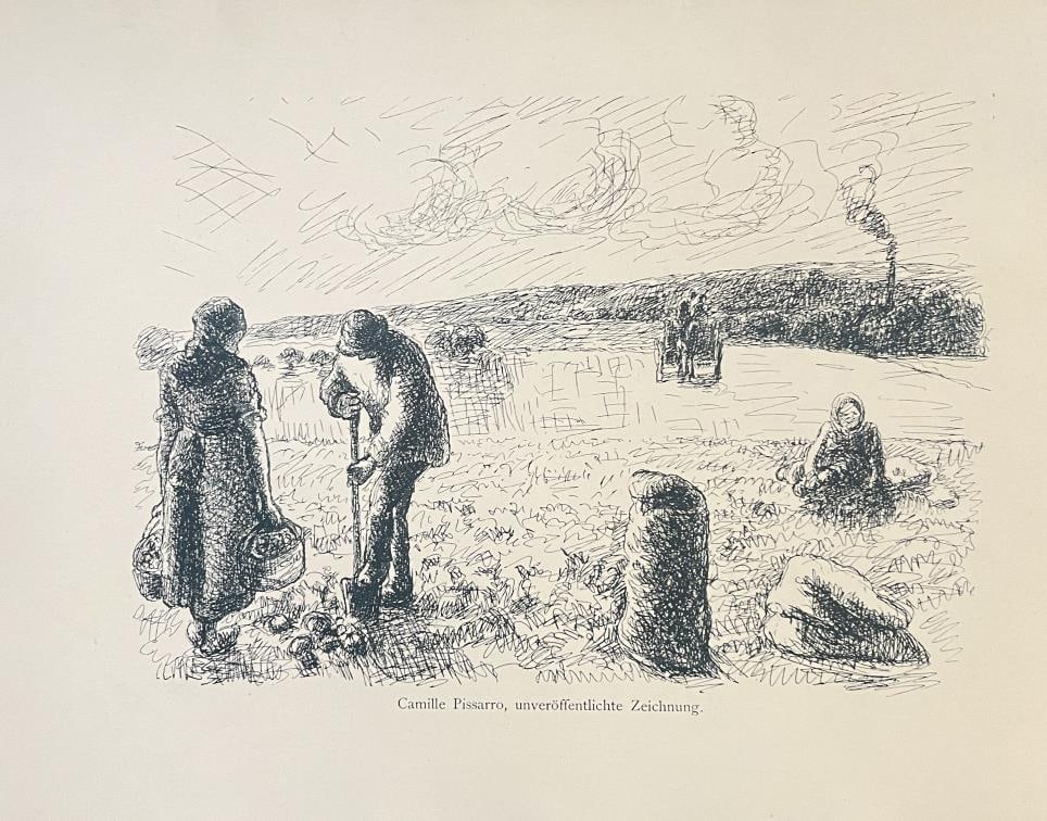 Camille Pisarro - Untitled: Artist: Camille Pisarro Title: Untitled Dimensions: 10in. by 7 3/4in. Edition: From the rare limited editon Medium: Heliogravure on paper Condition: Excellent