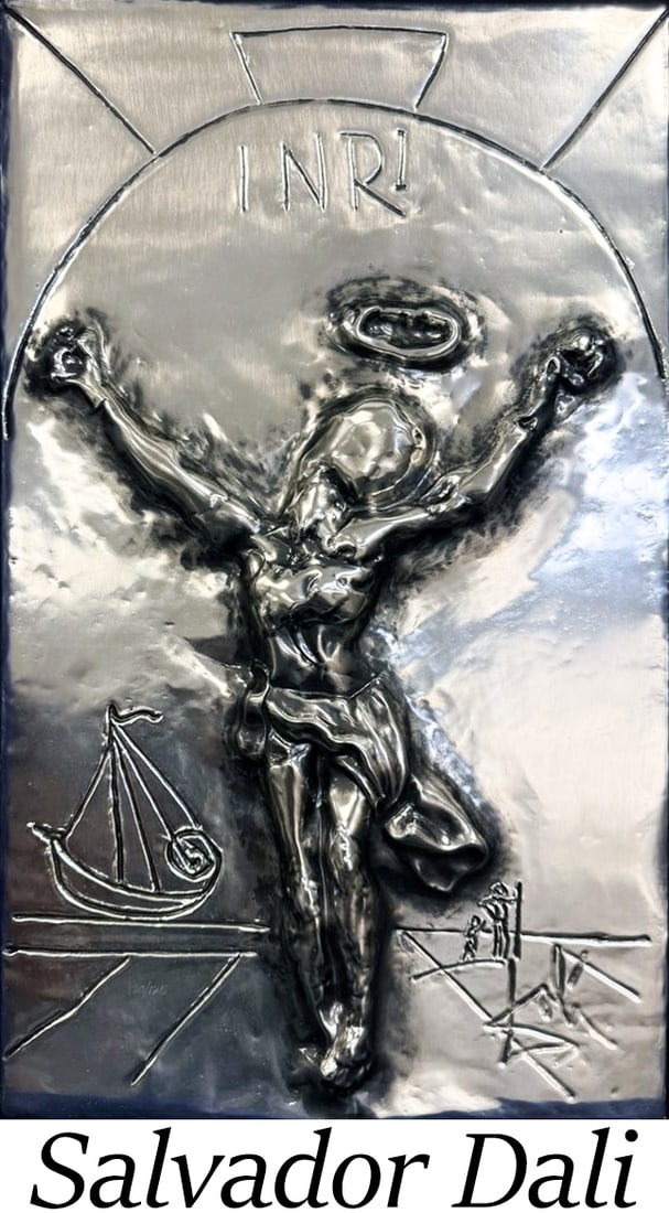 Salvador Dali - Christ of St. John of the Cross: Artist: Salvador Dali Title: Christ of St. John of the Cross Year: 1970s Dimensions: 30 x 18 in. Edition: 120 From the rare limited edition of 125 Publisher: Center Art Galleries, Hawaii Medium: