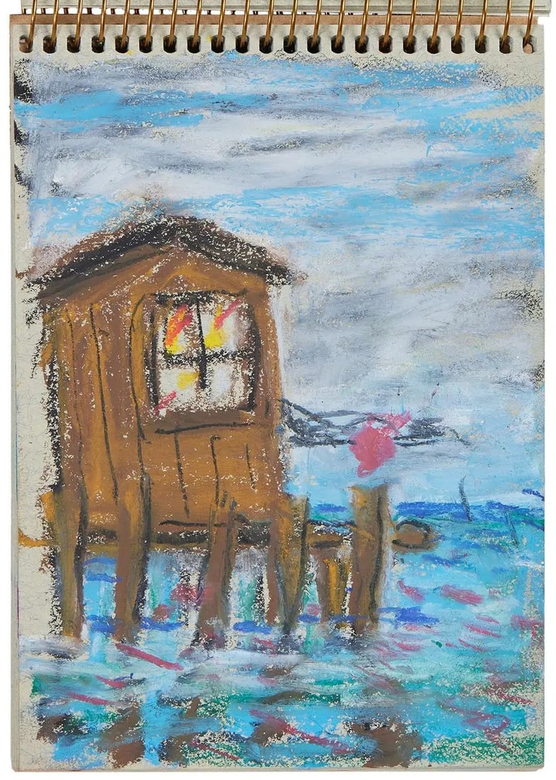 Jerry Garcia - Untitled: Artist: Jerry Garcia Title: Untitled Dimensions: 6 1/2 x 4 1/2 in. Edition: Original work of art Medium: Pastel on paper Condition: Excellent Comes with Letter of authenticity and guaranteed in