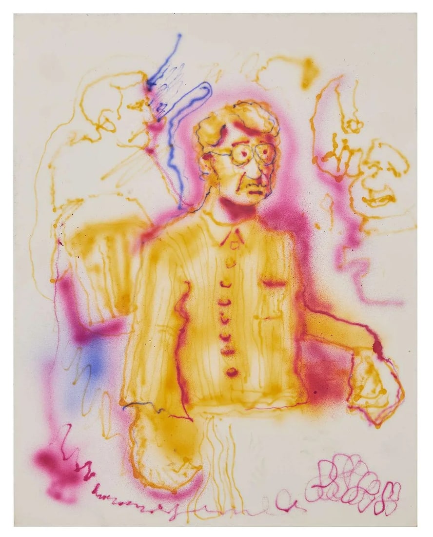Jerry Garcia - Untitled: Artist: Jerry Garcia Title: Untitled Year: c. 1985 Dimensions: 14 x 11 in. Edition: Original work of art Medium: Airbrush on paper Condition: Excellent Comes with Letter of authenticity and