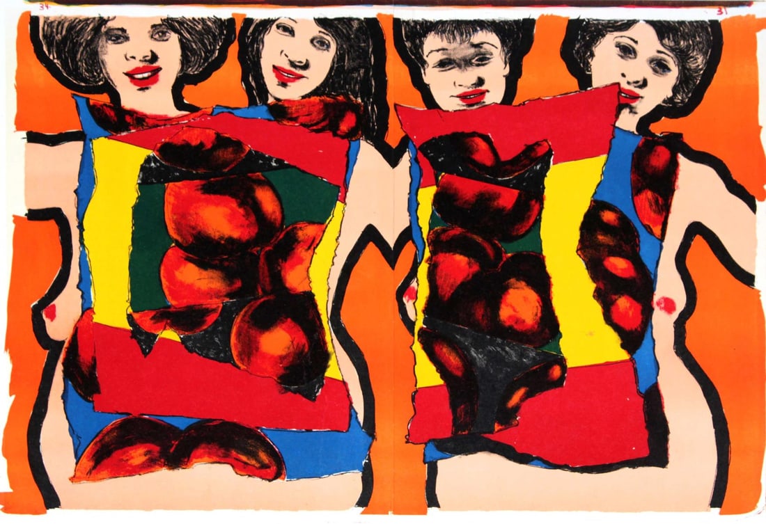 Alfred Leslie - Untitled from "One Cent Life": Artist: Alfred Leslie Title: Untitled from "One Cent Life" Year: 1964 Dimensions: 16in. by 22in. Edition: From the rare limited edition Publisher: E.W. Kornfeld Switzerland Suite: One Cent Life