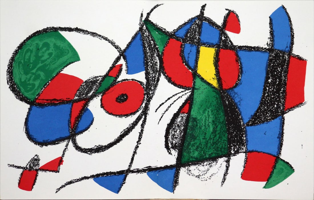 Joan Miro - Original Lithograph VIII: Artist: Joan Miro Title: Original Lithograph VIII Year: 1975 Dimensions: 9.75in. by 12.5in. Edition: From the rare limited edition Suite: Miro Lithographs II Medium: Lithograph in color on paper