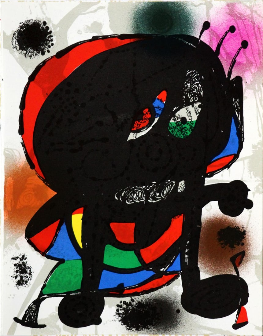 Joan Miro - Lithographie Originale III: Artist: Joan Miro Title: Lithographie Originale III Year: 1977 Dimensions: 13in. by 9.75in. Edition: From the rare limited edition Publisher: Poligrafa Barcelona S
