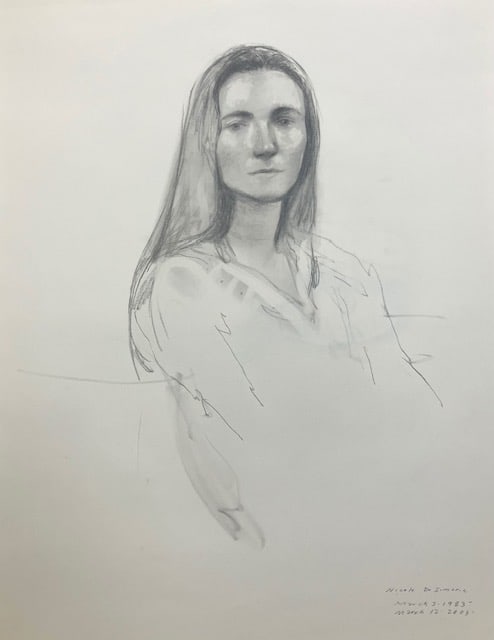 Bo Bartlett - Untitled Figure Study XX: Artist: Bo Bartlett Title: Untitled Figure Study XX Year: 2003 Dimensions: 18in. by 24in. Edition: original work Medium: Original Drawing on Paper Co