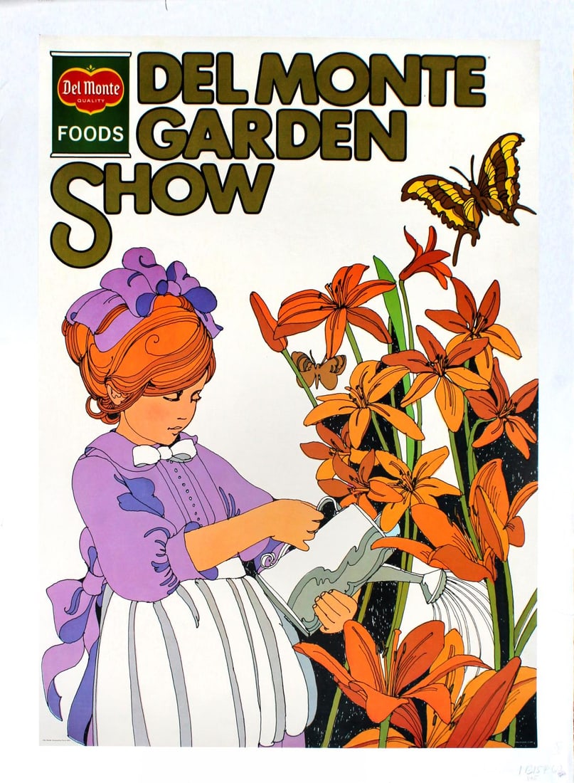 Vintage Poster - Del Monte Garden Show: Artist: Vintage Poster Title: Del Monte Garden Show Dimensions: 28.5in. by 38.5in. Edition: From the rare limited edition Medium: Original lithograph on paper Condition: As Is Comes with Letter of