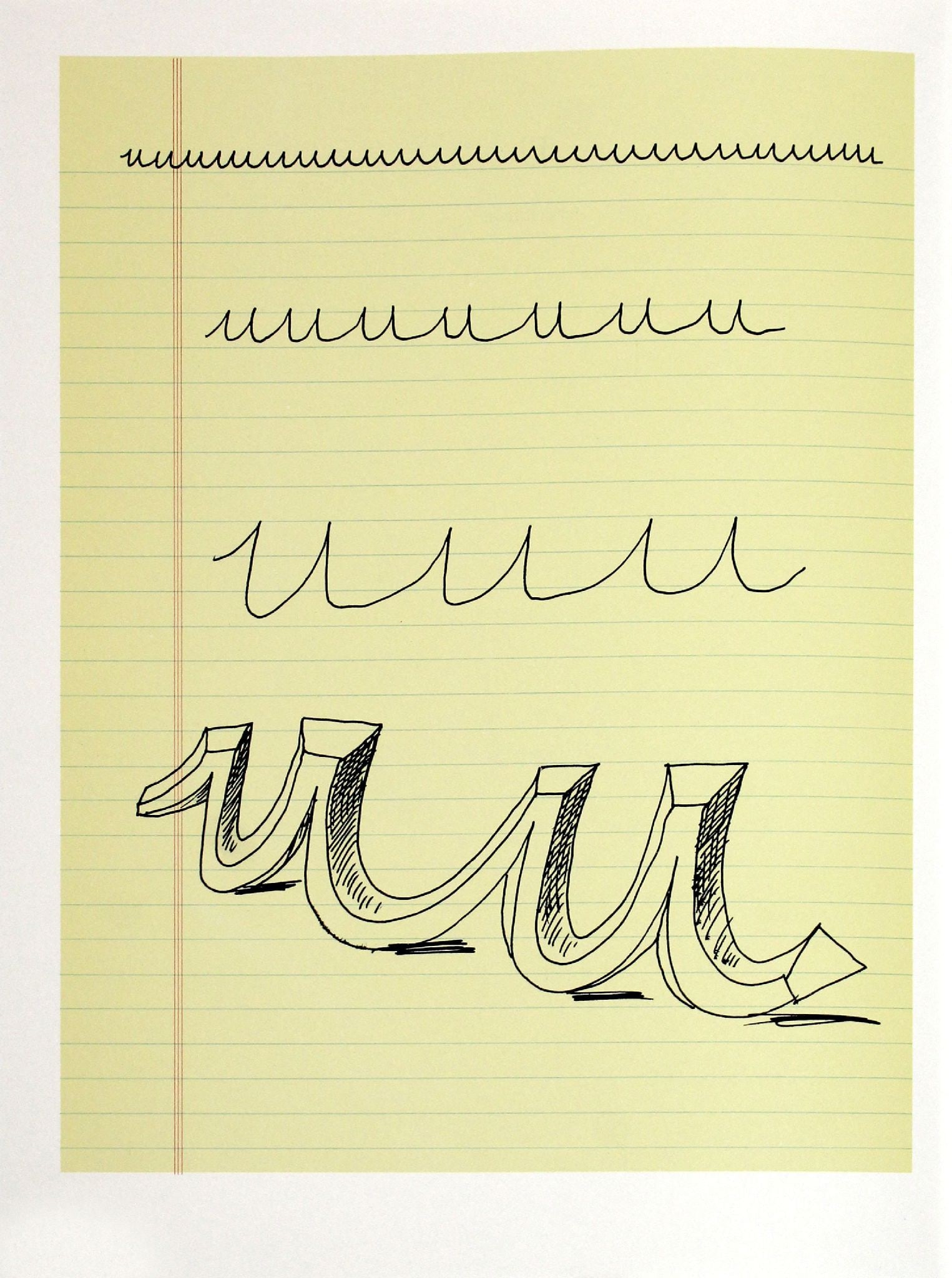 David Hockney - Letter U from "Hockney: Artist: David Hockney Title: Letter U from "Hockney's Alphabet" Year: 1991 Dimensions: 12 5/8in. by 9 5/8in. Edition: From the rare limited numbered edition of 250 Publisher: Faber and Faber Limited
