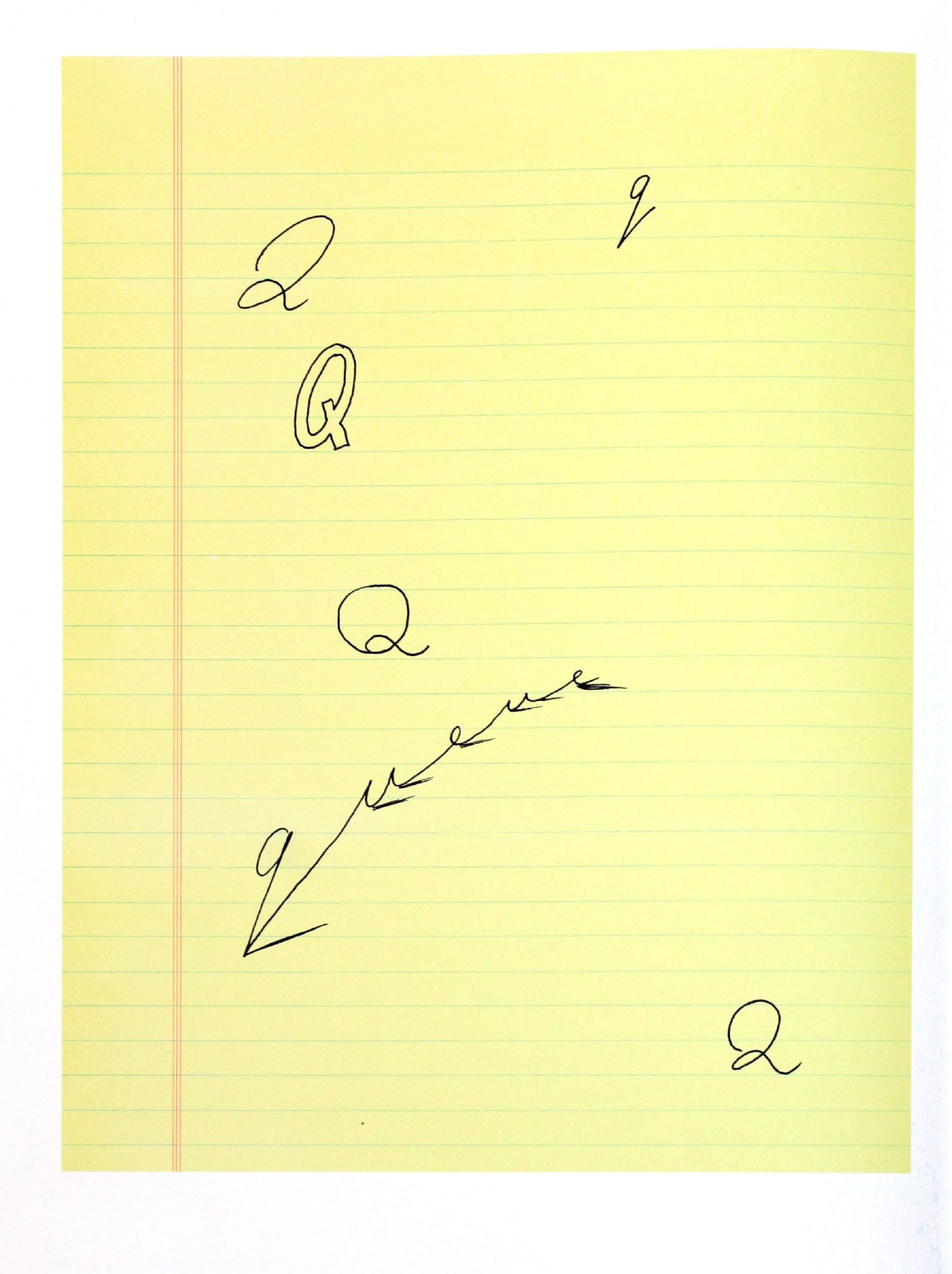 David Hockney - Letter Q from "Hockney: Artist: David Hockney Title: Letter Q from "Hockney's Alphabet" Year: 1991 Dimensions: 12 5/8in. by 9 5/8in. Edition: From the rare limited numbered edition of 250 Publisher: Faber and Faber Limited