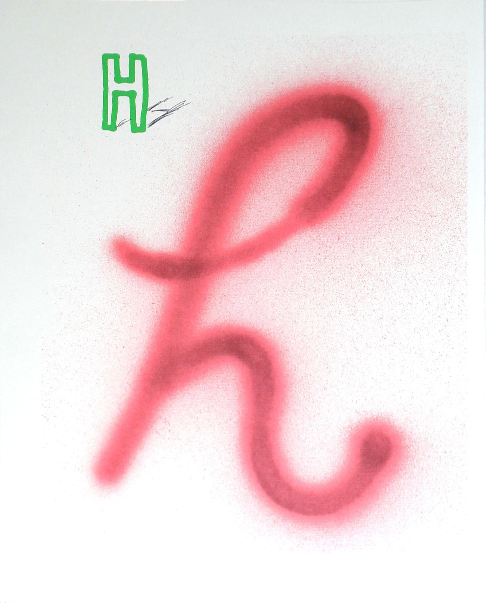 David Hockney - Letter H from "Hockney: Artist: David Hockney Title: Letter H from "Hockney's Alphabet" Year: 1991 Dimensions: 12 5/8in. by 9 5/8in. Edition: From the rare limited edition of 300 Publisher: Faber