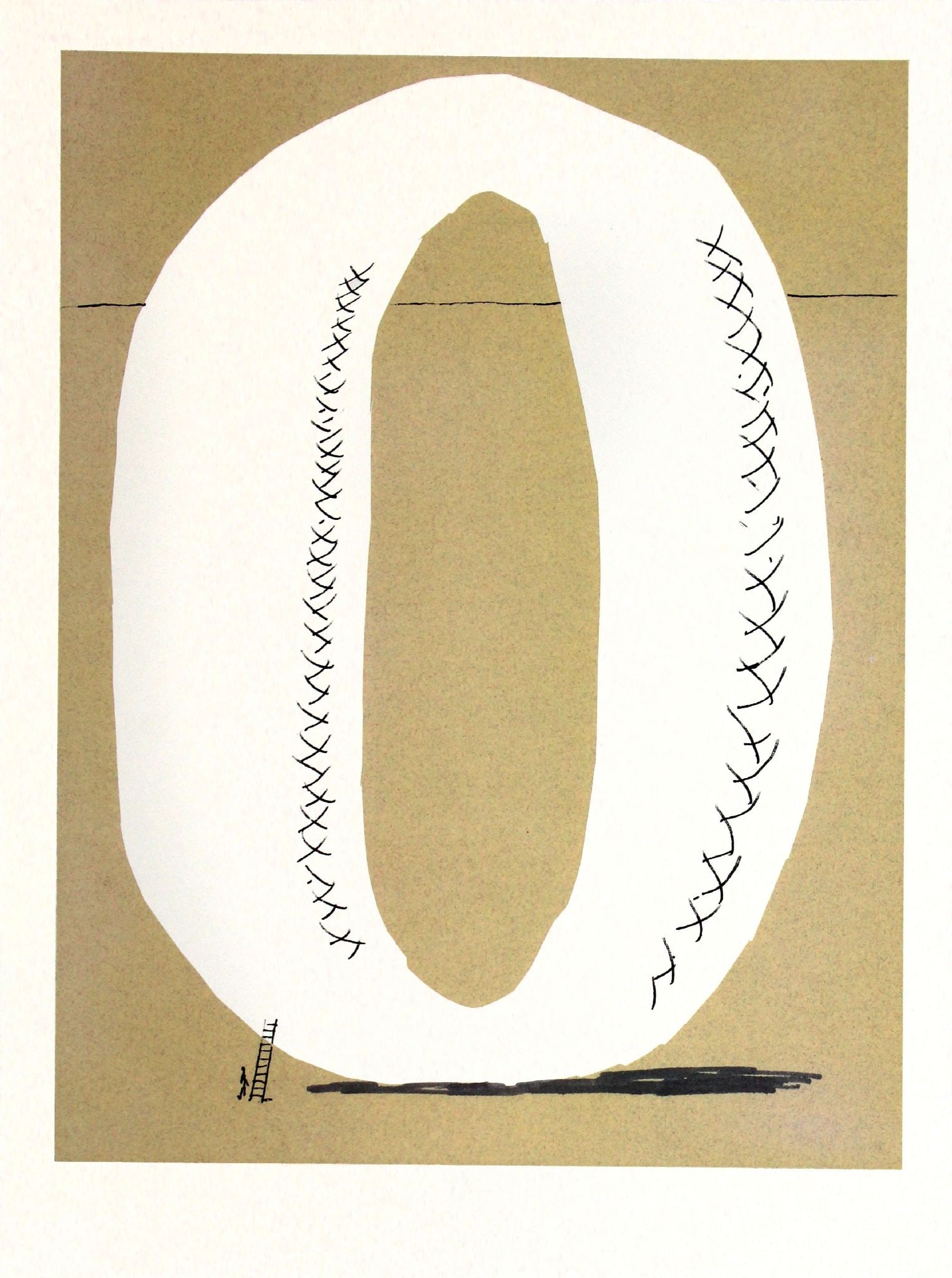 David Hockney - Letter O from "Hockney: Artist: David Hockney Title: Letter O from "Hockney's Alphabet" Year: 1991 Dimensions: 12 5/8in. by 9 5/8in. Edition: From the rare limited edition of 300 Publisher: Faber