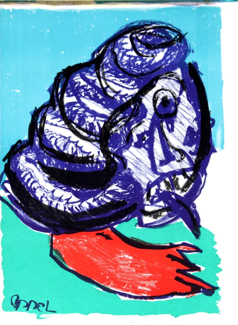 Karel Appel - Untitled from "One Cent Life": Artist: Karel Appel Title: Untitled from "One Cent Life" Year: 1964 Dimensions: 16in. by 11in. Edition: From the rare limited edition Publisher: E.W. Kornfeld Switzerland Suite: One Cent Life Medium: