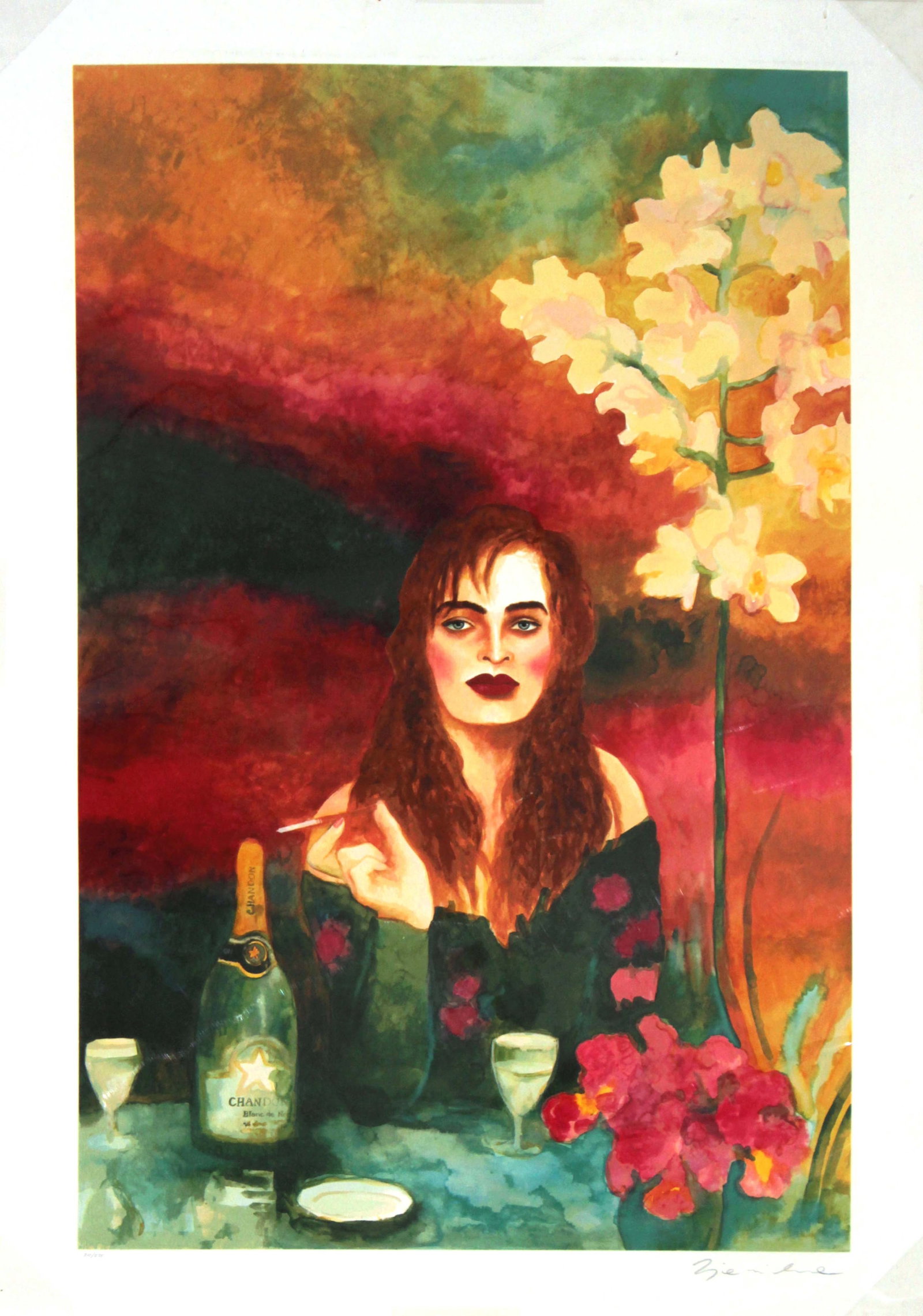 Joanna Zjawinska - Fatal Attraction: Artist: Joanna Zjawinska Title: Fatal Attraction Year: 1988 Dimensions: 3in. by 40in. Edition: From the limited edition of 275 Medium: Original serigraph on paper Signature Details: Hand signed by