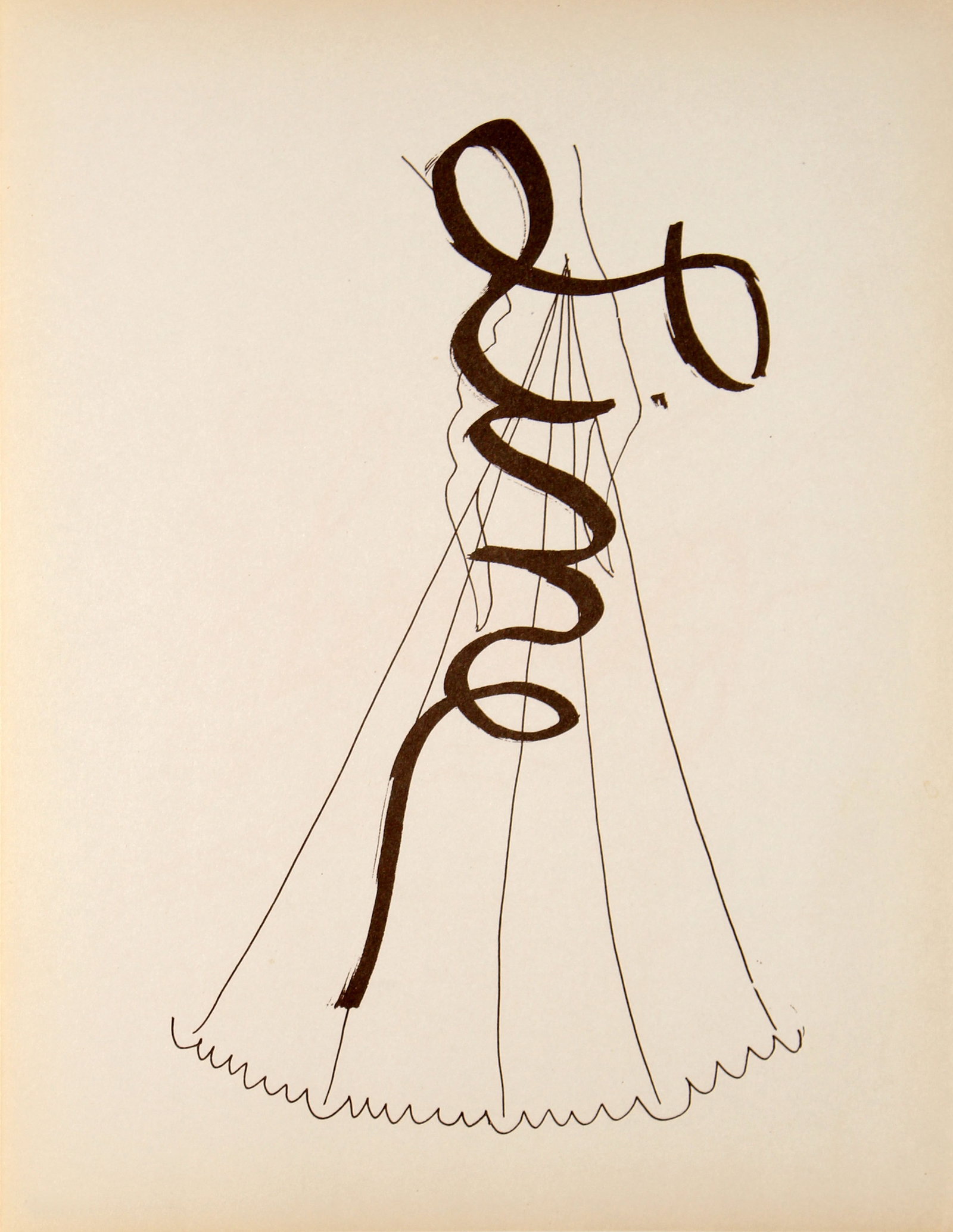 Man Ray - Line: Artist: Man Ray Title: Line Year: 1948 Dimensions: 11in. by 8.5in. Edition: 10 from the limited edition of 500 Publisher: Copley Galleries Beverly Hills Suite: Alphabet for Adults Medium: Offset