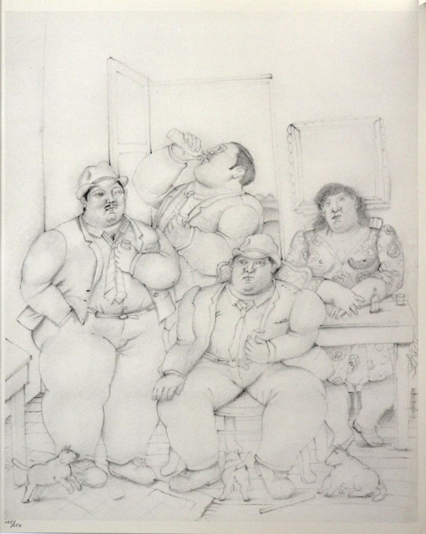 Fernando Botero (After) - The Party: Artist: Fernando Botero (After) Title: The Party Year: 1984 Dimensions: in. by in. Edition: From the rare limited edition Publisher: