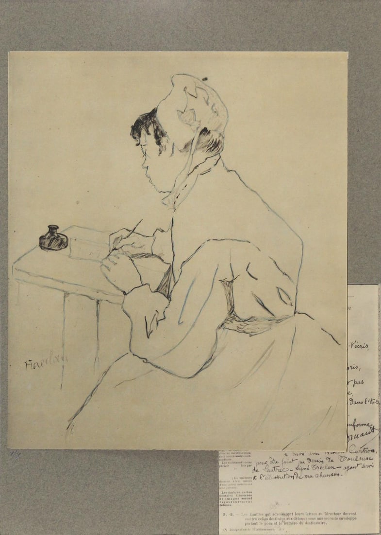 Henri Toulouse-Lautrec (After) - Saint-Lazare: Artist: Henri Toulouse-Lautrec (After) Title: Saint-Lazare Year: 1930 Dimensions: 11in. by 13in. Edition: V from the rare limited edition of X Publisher: Chez Hellee et Sergent Paris Suite: Dessins