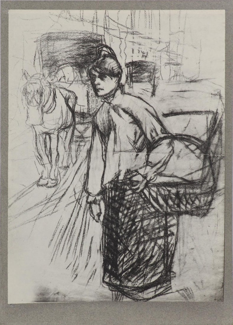 Henri Toulouse-Lautrec (After) - La Blanchisseuse: Artist: Henri Toulouse-Lautrec (After) Title: La Blanchisseuse Year: 1930 Dimensions: 11 1/4in. by 15 1/2in. Edition: V from the rare limited edition of X Publisher: Chez Hellee et Sergent Paris