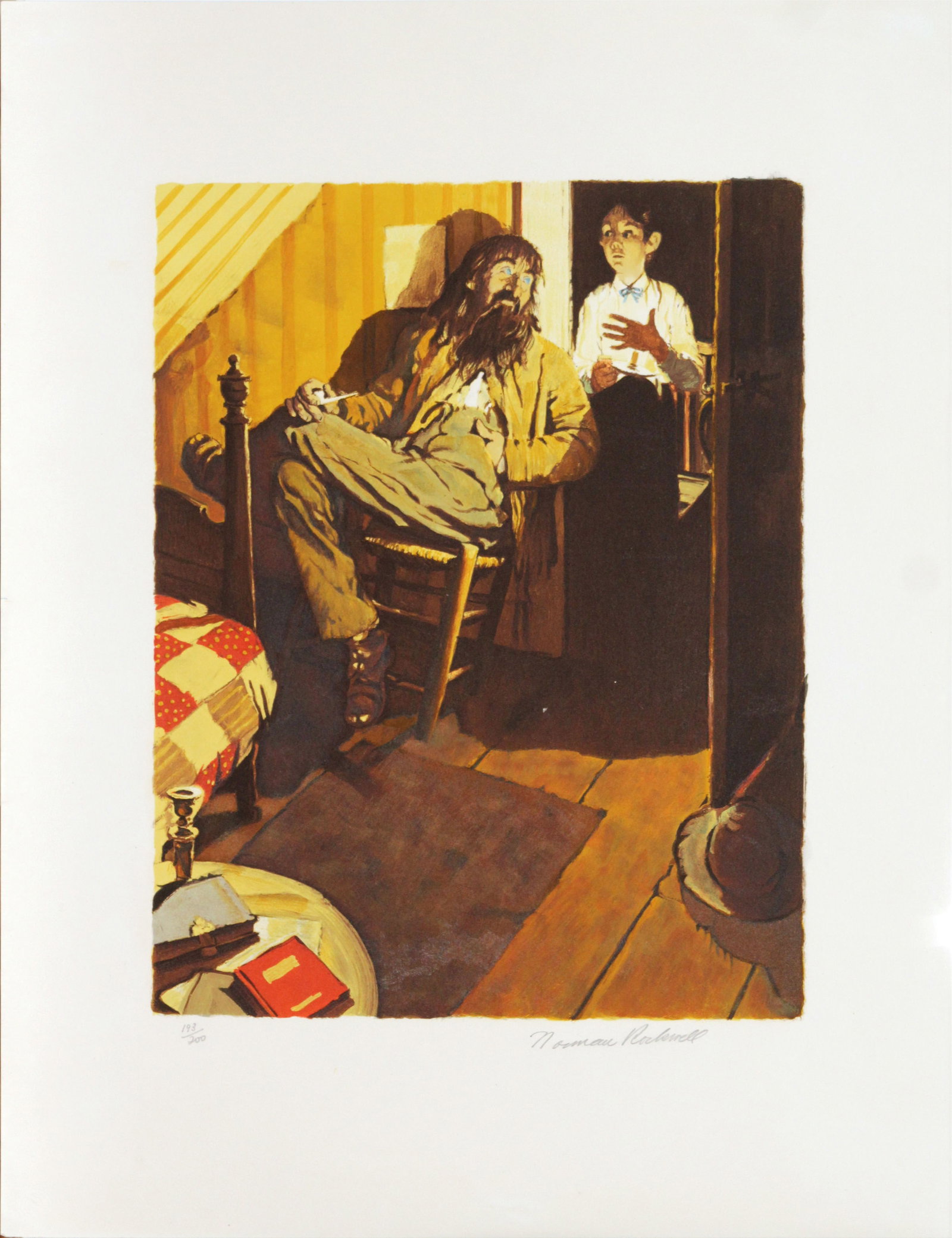 Norman Rockwell - When I Lit My Candle: Artist: Norman Rockwell Title: When I Lit My Candle Year: 1935 Dimensions: 26 x 20 in. Edition: From the limited edition of 200 Publisher: Suite: