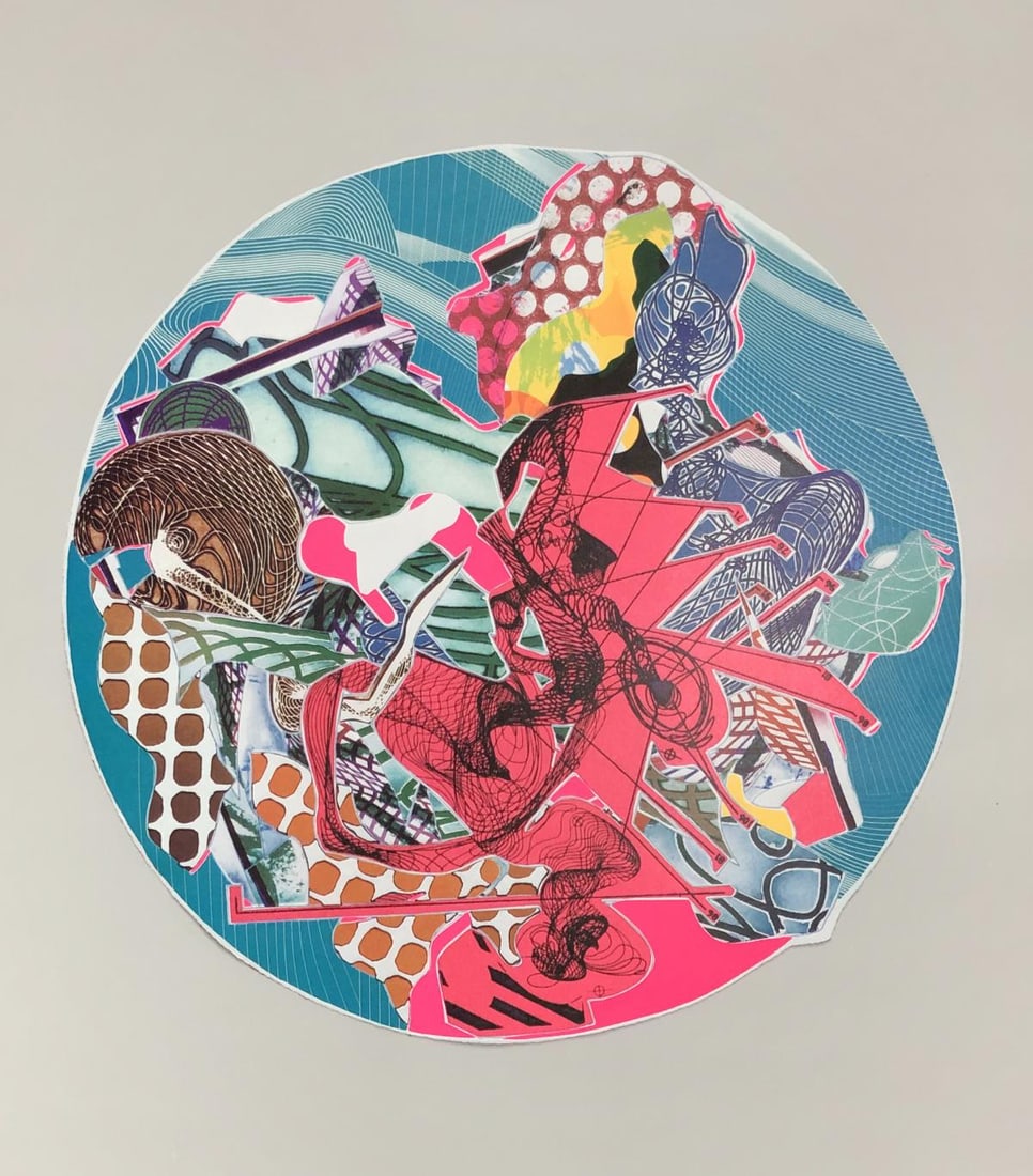 Frank Stella - Perinthia: Artist: Frank Stella Title: Perinthia Year: 1996 Dimensions: 11.75in. by 8.75in. Edition: From the rare limited edition Publisher: Tyler Graphics Ltd. Suite: Imaginary Places II Medium: Original