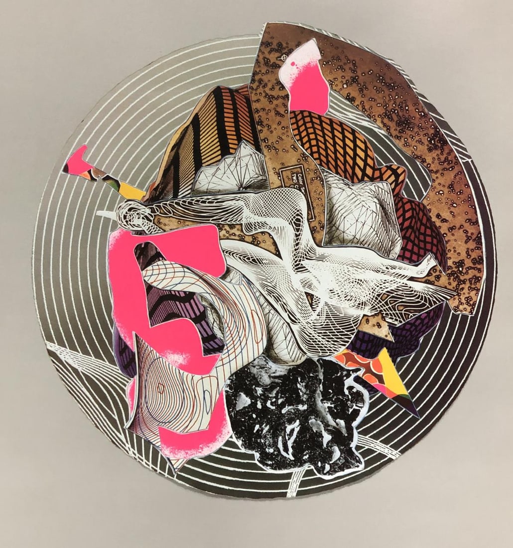 Frank Stella - Atvatabar: Artist: Frank Stella Title: Atvatabar Year: 1996 Dimensions: 11.75in. by 8.75in. Edition: From the rare limited edition Publisher: Tyler Graphics Ltd. Suite: Imaginary Places II Medium: Original