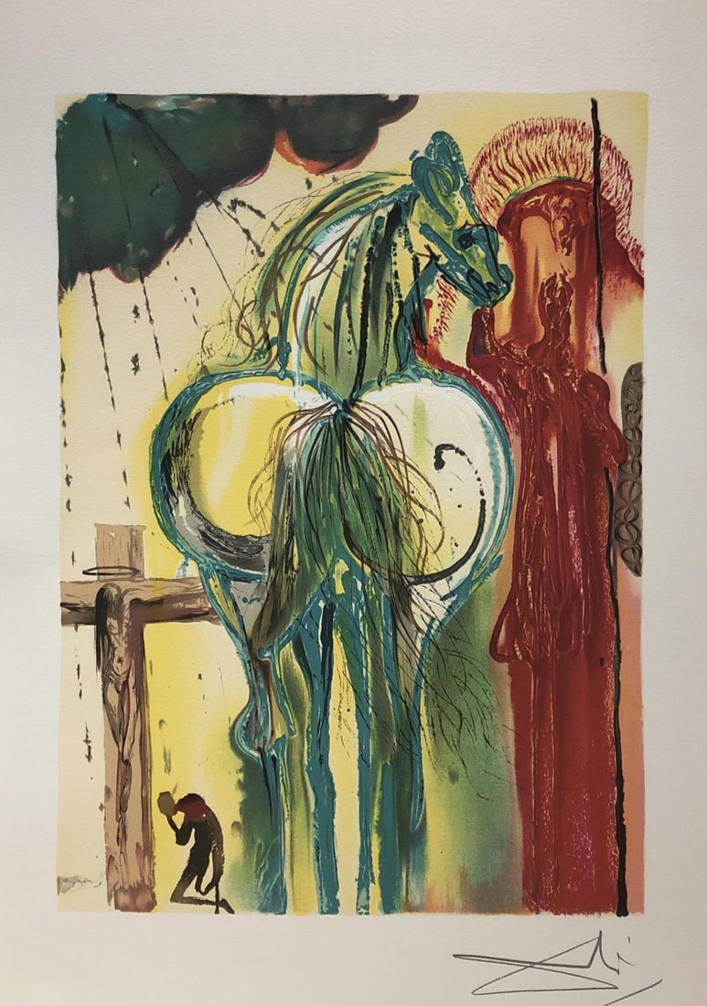 Salvador Dali (After) - La Centurion: Artist: Salvador Dali Title: La Centurion Year: 1983 Dimensions: 22in. by 14.25in. Edition: From the rare limited edition Publisher: Armand & Georges Israel Paris Suite: Les Chevaux de Dali Medium: