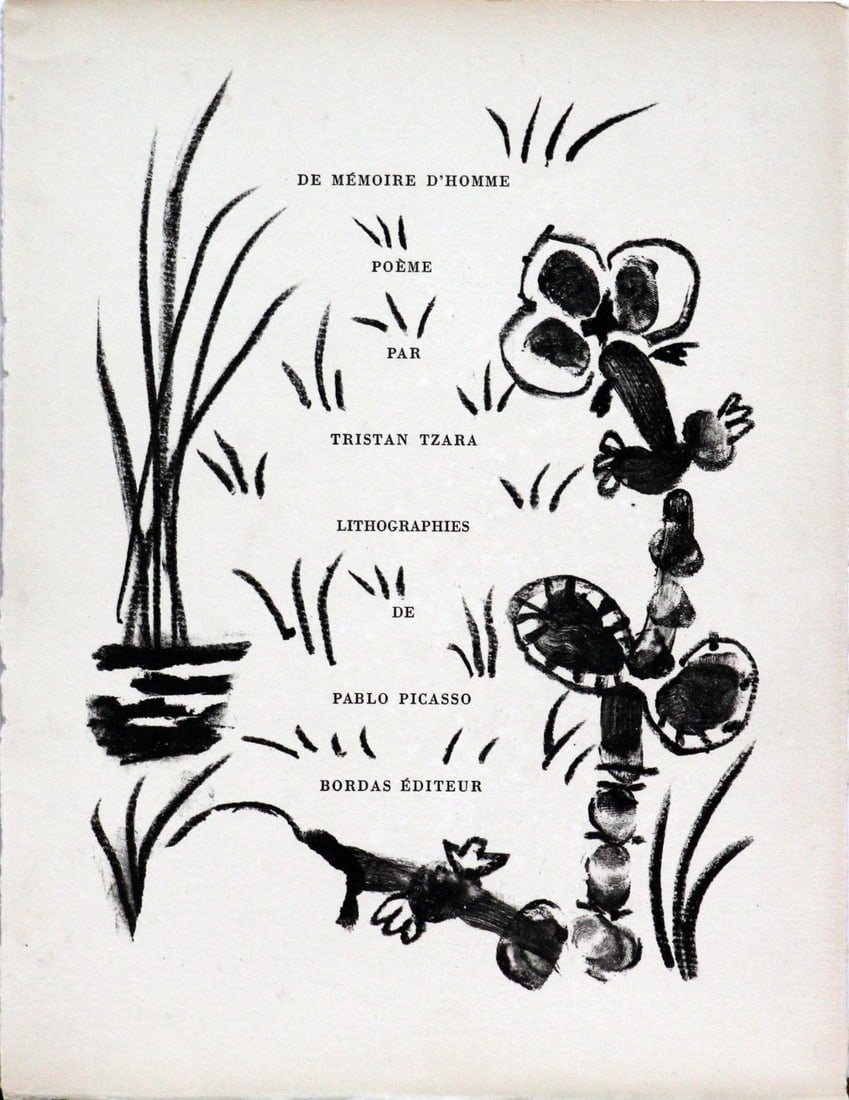 Pablo Picasso - De Memoire D: Artist: Pablo Picasso Title: De Memoire D'Homme I Mourlot Year: 1950 Dimensions: 13in. by 9 3/4in. Edition: From the rare limited edition of 300 Suite: De Memoir D'Homme Medium: Original lithograph