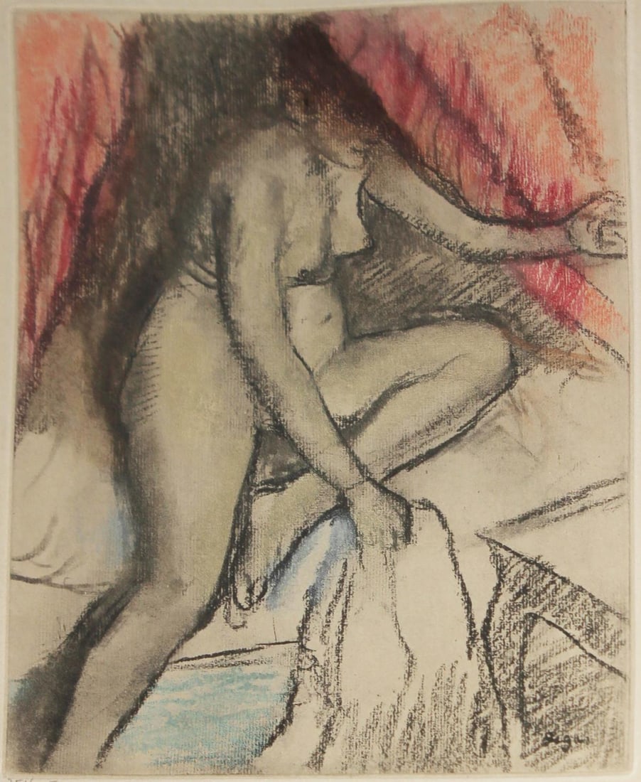 Edgar Degas - Nude From the Danse Dessin: Artist: Edgar Degas Title: Nude From the Danse Dessin Year: 1936 Dimensions: 10in. by 13in. Edition: From the rare limited edition of 305 Publisher: Ambroise Vollard Editeur; Paris 28 Rue de