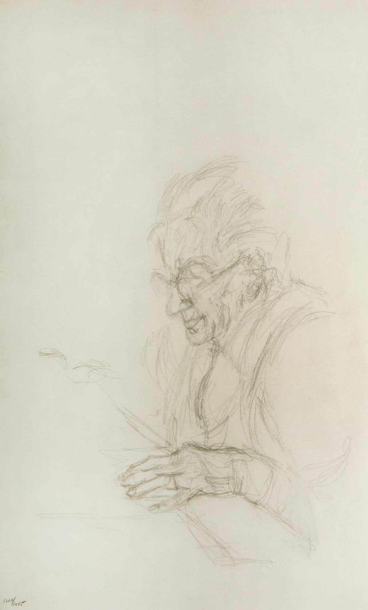 Alberto Giacometti - Ritratto della madre: Artist: Alberto Giacometti Title: Ritratto della madre Year: 1963 Dimensions: 19.5in. by 12.75in. Edition: From the rare limited edition of 1245 Publisher: Giulio Einaudi Turin Suite: Quarantacinque