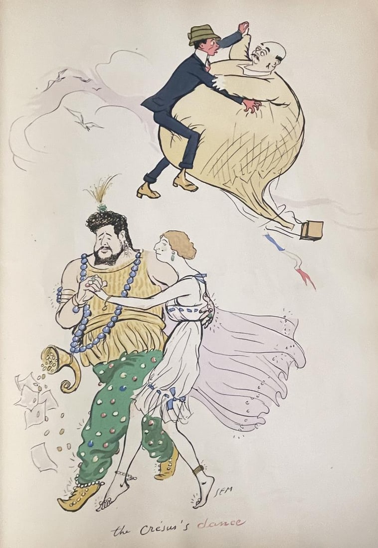 Sem (Georges Goursat) - Plate 30 From Tangoville: Artist: Sem (Georges Goursat) Title: Plate 30 From Tangoville Year: 1913 Dimensions: 12 3/4in. by 18in. Edition: From the rare limited edition Publisher: Fourbourg Saint Honore Paris Suite: