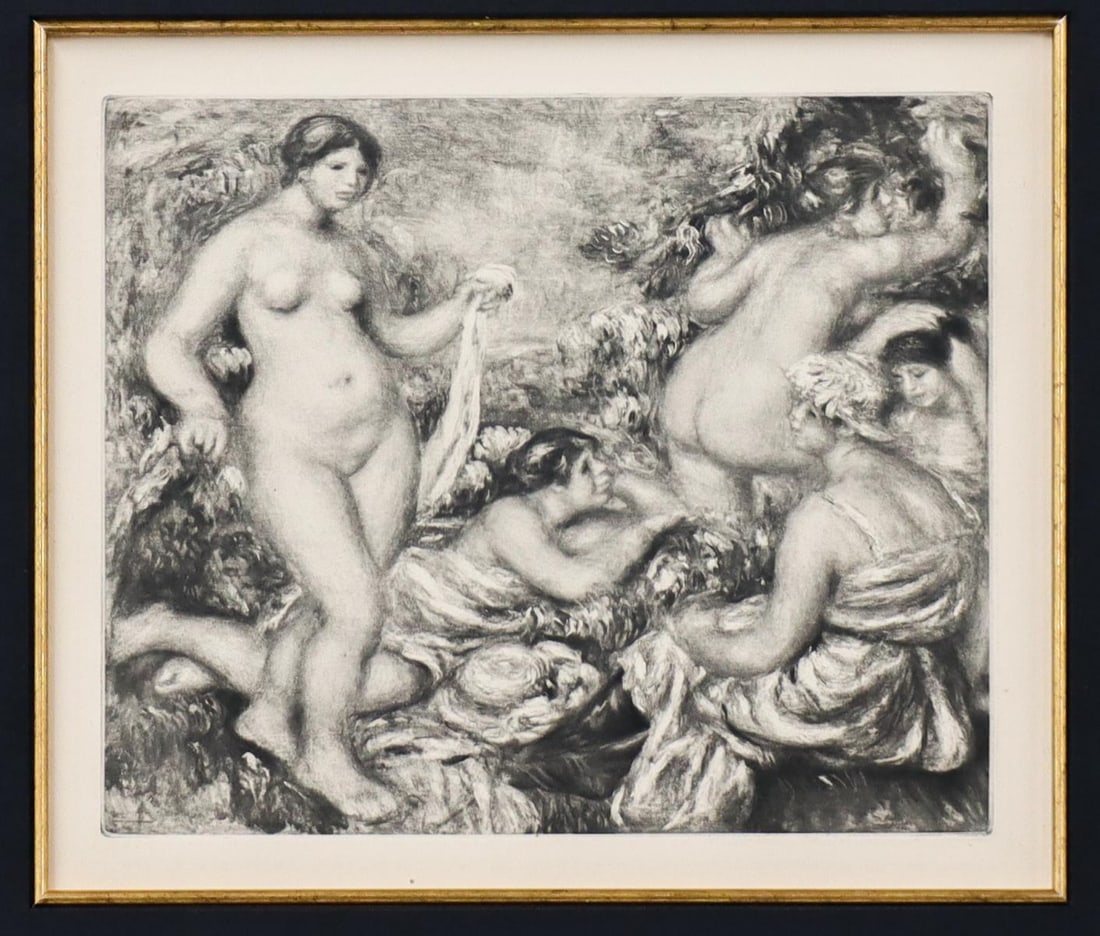 Pierre-Auguste Renoir (After) - Femme Nues: Artist: Pierre-Auguste Renoir (After) Title: Femme Nues Year: 1919 Dimensions: 10.5in. by 9.25in. Edition: from the rare limited edition Publisher: Ambrose Vollard; Paris France Suite: La Vie et L'