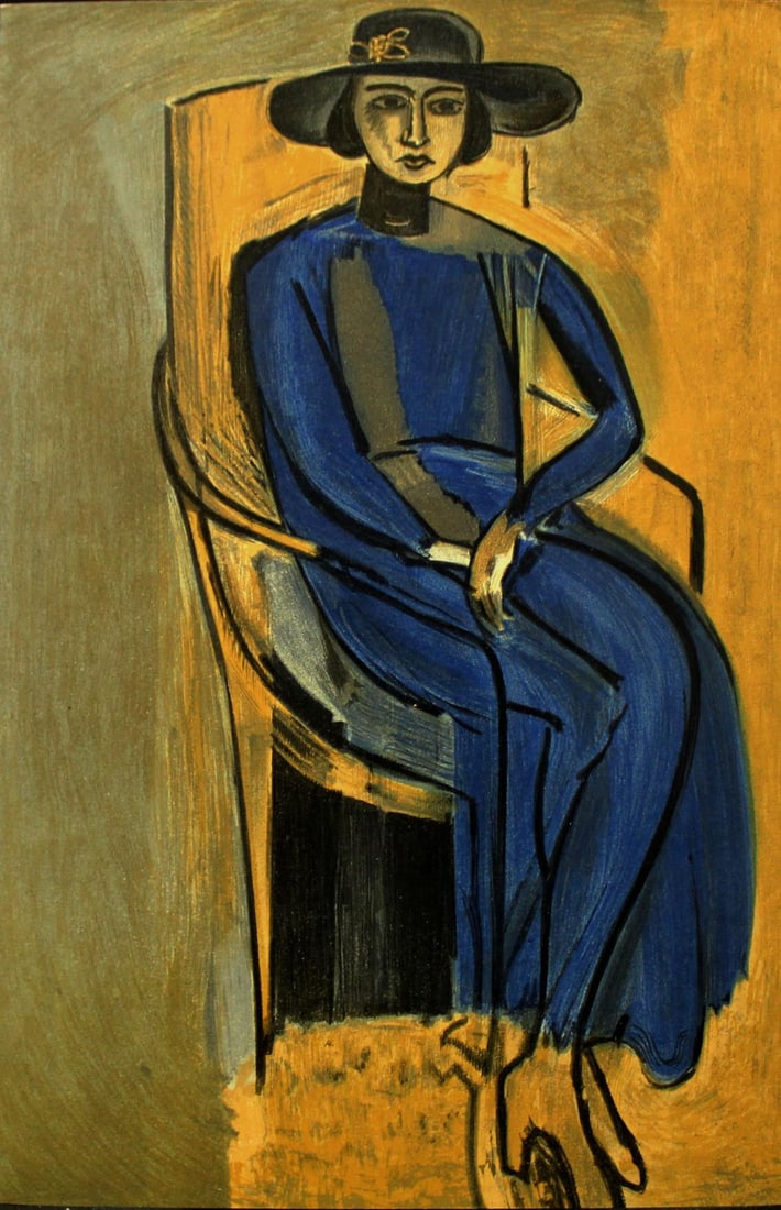 Henri Matisse (After) - Portrait of Greta Prozor: Artist: Henri Matisse (After) Title: Portrait of Greta Prozor Year: 1916 Dimensions: 6 1/4in. by 9 7/8in. Edition: From the rare limited edition Suite: Portraits Medium: Lithograph on paper