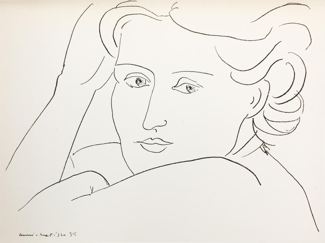 Henri Matisse (After) - Untitled: Artist: Henri Matisse (After) Title: Untitled Year: 1936 Dimensions: 11.5in. by 8.5in. Edition: From the rare limited edition Publisher: Editions Cahiers D'Art Paris. Suite: Cahiers d'Art 11e Anee.
