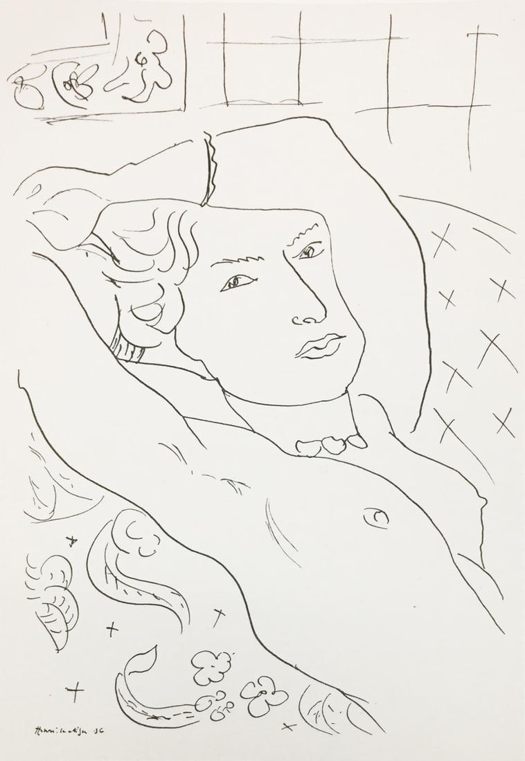 Henri Matisse (After) - Untitled: Artist: Henri Matisse (After) Title: Untitled Year: 1936 Dimensions: 11in. by 8.5in. Edition: From the rare limited edition Publisher: Editions Cahiers D'Art Pa