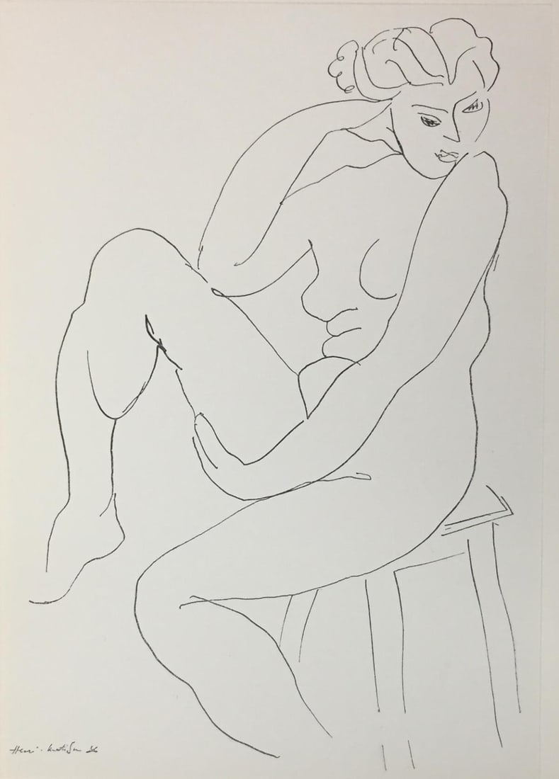 Henri Matisse (After) - Untitled: Artist: Henri Matisse (After) Title: Untitled Year: 1936 Dimensions: 11in. by 8.5in. Edition: From the rare limited edition Publisher: Editions Cahiers D'Art Pa