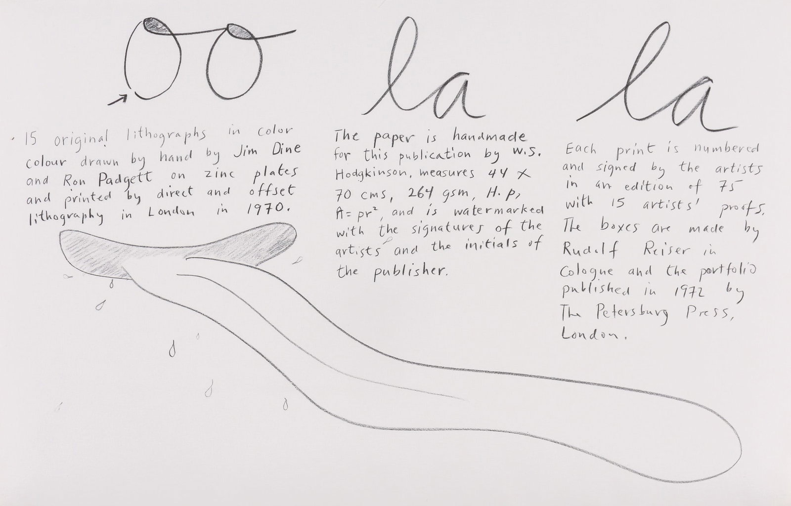 Jim Dine - OO LA LA Tirage Page (1 of 1)