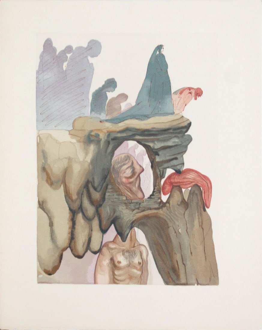 Salvador Dali - The Corrupt: Artist: Salvador Dali Title: The Corrupt Year: 1964 Dimensions: 13in. by 10in. Edition: Rare one-of-a-kind work of art Publisher: Les Heures Claires Paris <