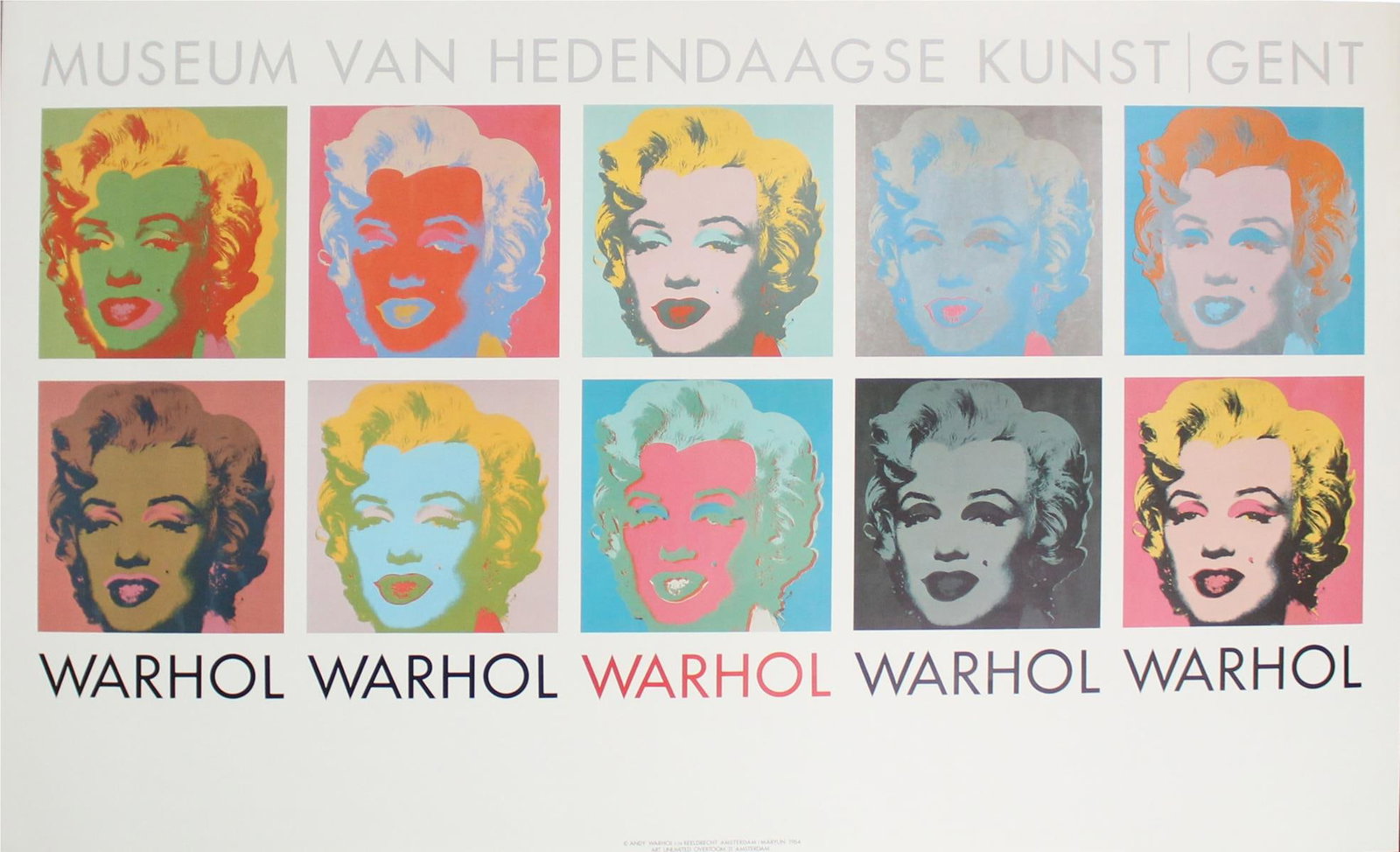 Andy Warhol (After) - Warhol Exhibition Poster: Artist: Andy Warhol (After) Title: Warhol Exhibition Poster Dimensions: 24in. by 39in. Edition: From the Rare Limited Edition Medium: Offset Lithograph in Colors Condition: Excellent