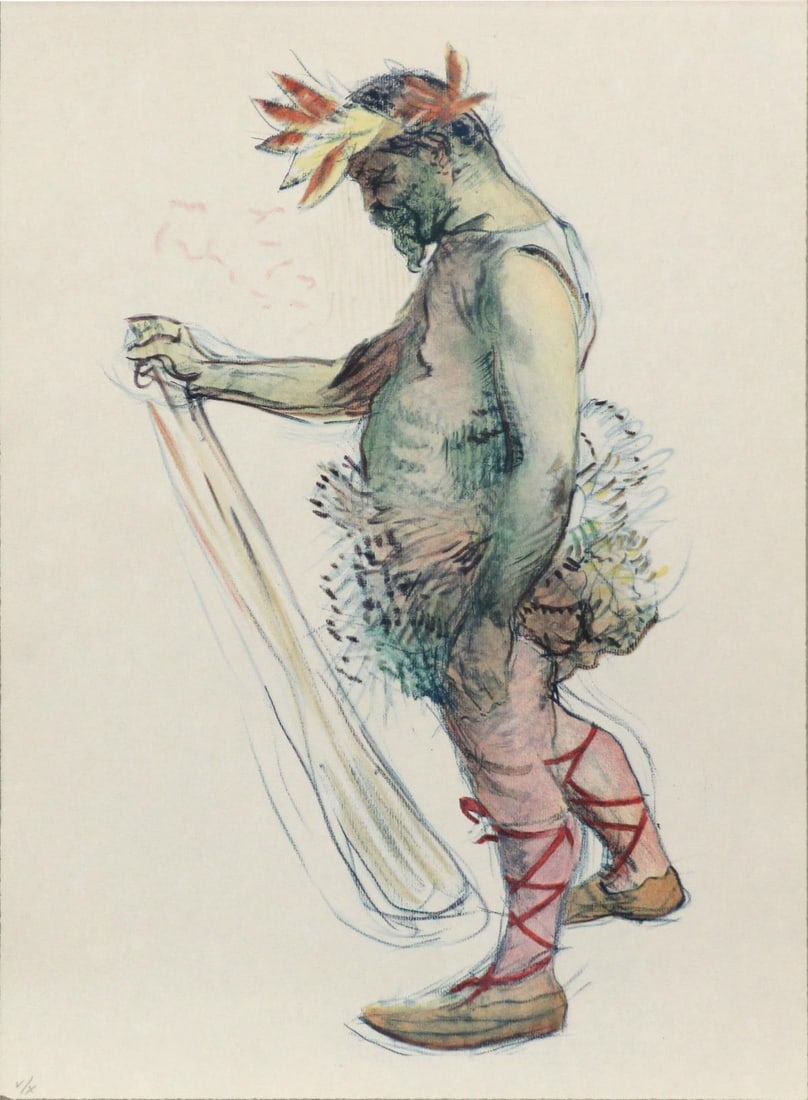Henri Toulouse-Lautrec (After) - H. Marty: Artist: Henri Toulouse-Lautrec (After) Title: H. Marty Year: 1930 Dimensions: 12in. by 17in. Edition: V from the rare limited edition of X Publisher: Chez Hellee et Sergent Paris Suite: Dessins de