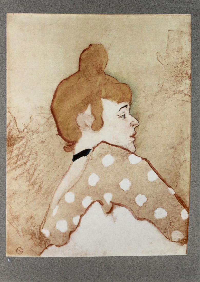 Henri Toulouse-Lautrec (After) - La Goulue: Artist: Henri Toulouse-Lautrec (After) Title: La Goulue Year: 1930 Dimensions: 15in. by 10in. Edition: V from the rare limited edition of X Publisher: Chez Hellee et Sergent Paris Suite: Dessins de